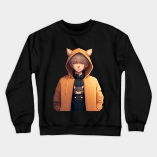 Ear Cat Coat" T-Shirt Crewneck Sweatshirt